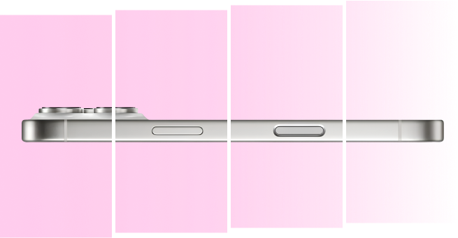 smartphone disloged in four colored pieces