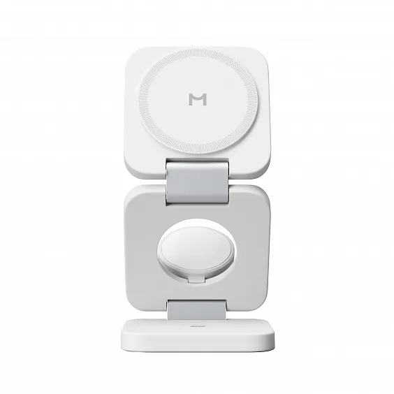 Складное беспроводное зарядное устройство Magssory Flex 3в1, с MagSafe, Белый
