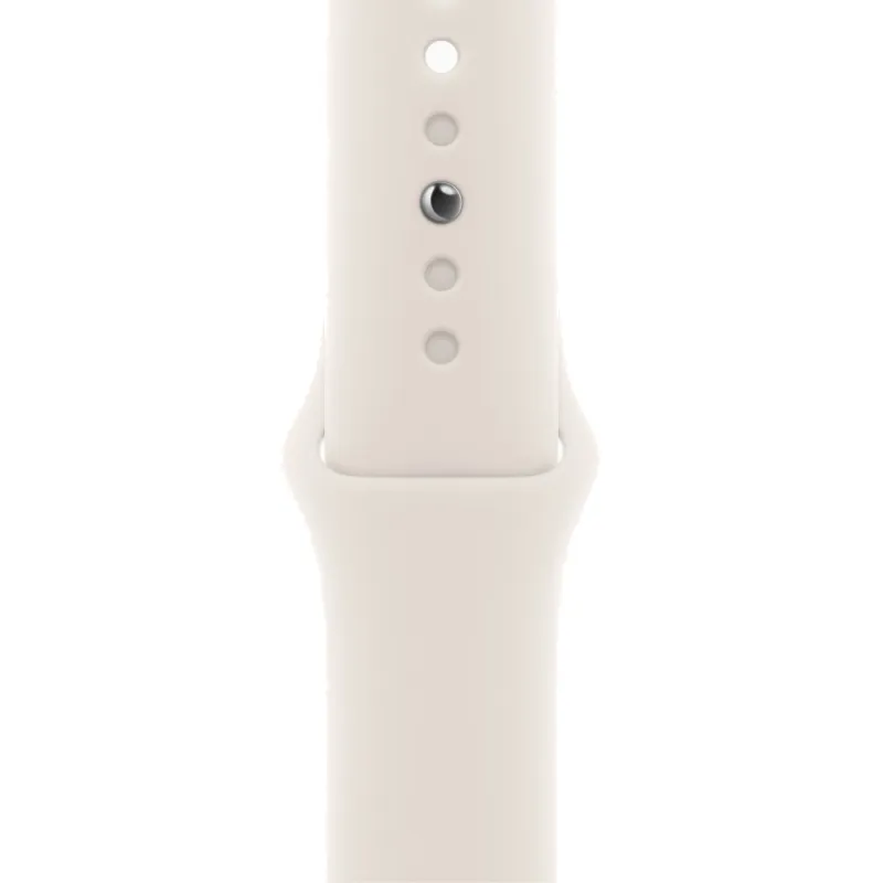 Apple Watch SE (2024), 40 мм, корпус из алюминия цвета «сияющая звезда», спортивный ремешок «сияющая звезда»