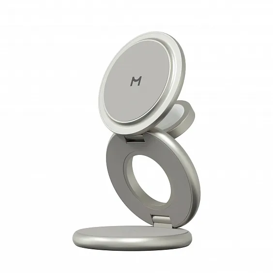 Складное беспроводное зарядное устройство 3в1 Magssory Signature Pro, с поддержкой Qi2, "Титановый"