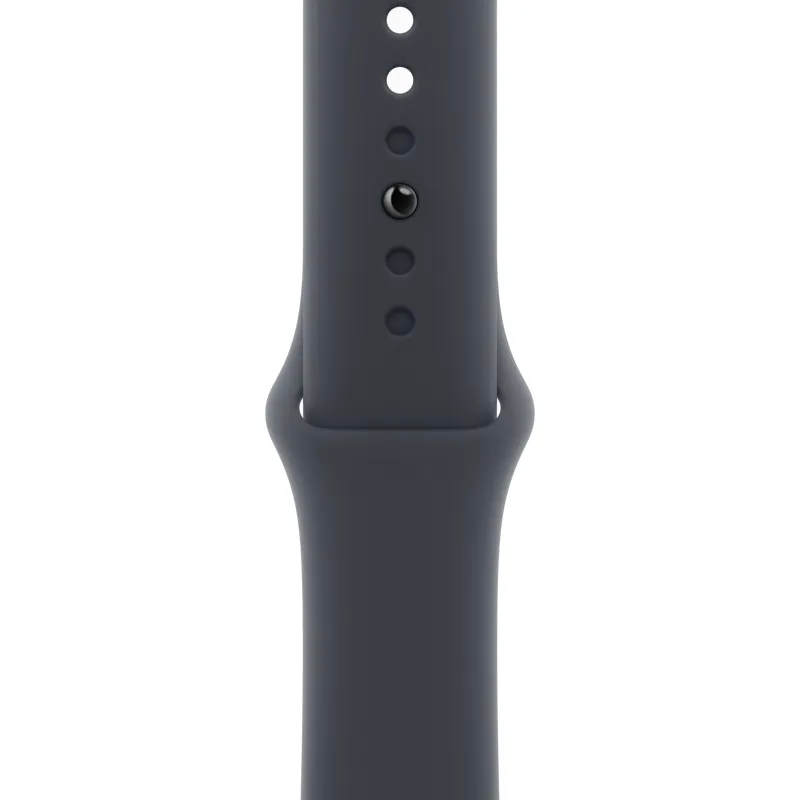 Apple Watch SE (2024), 40 мм, корпус из алюминия цвета «полуночный черный», спортивный ремешок «полуночный черный»