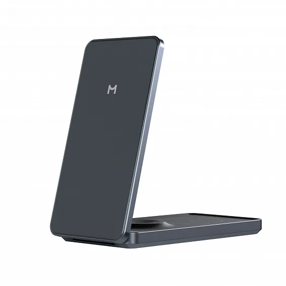 Складное беспроводное зарядное устройство Magssory Flip 3в1, с MagSafe, Антрацит