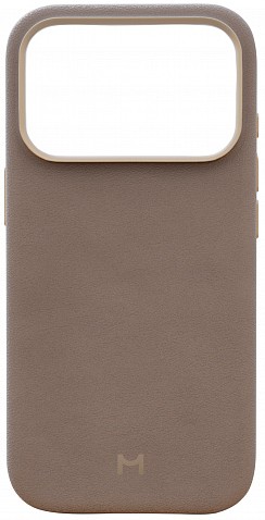 Чехол Magssory Eco-Leather Case для iPhone 17 Pro, с MagSafe, Тёмно-бежевый