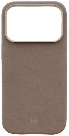 Чехол Magssory Eco-Leather Case для iPhone 17 Pro, с MagSafe, Тёмно-бежевый