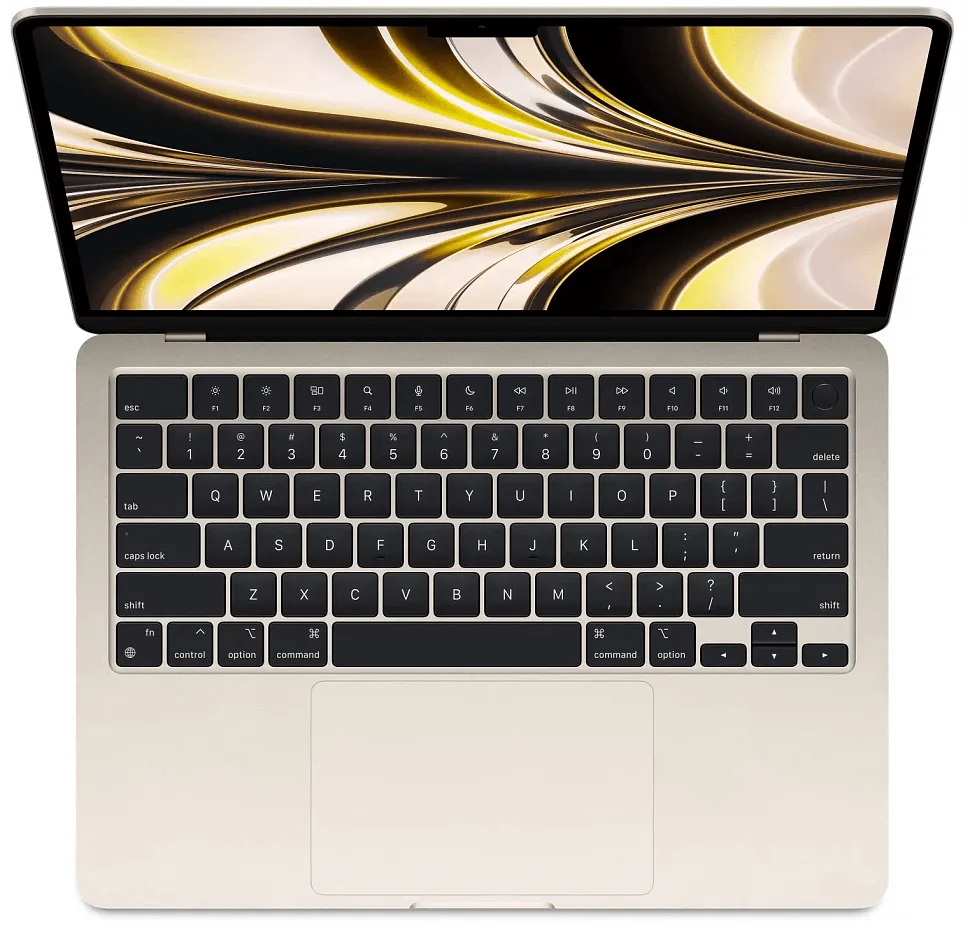 Apple MacBook Air 13" (M2, 2022) 8 ГБ, 256 ГБ SSD, "Сияющая звезда" (MLY13)