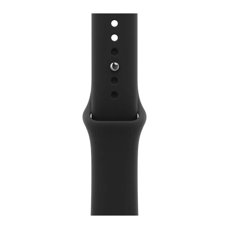 Apple Watch Series 12, 42 мм, корпус из алюминия чёрного цвета, спортивный ремешок чёрного цвета