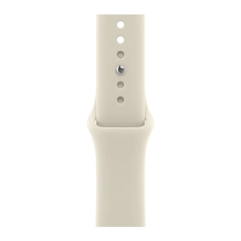 Apple Watch Series 12, 42 мм, корпус из алюминия цвета «светлое золото», спортивный ремешок песочного цвета