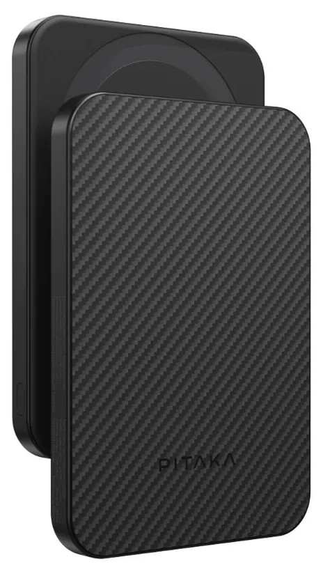 Беспроводное зарядное устройство Pitaka Power Bank Qi2, Чёрный