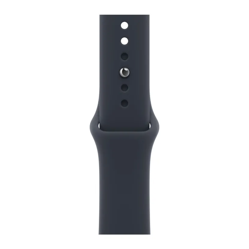 Apple Watch Series 12, 46 мм, корпус из алюминия цвета «серый космос», спортивный ремешок тёмно-синего цвета