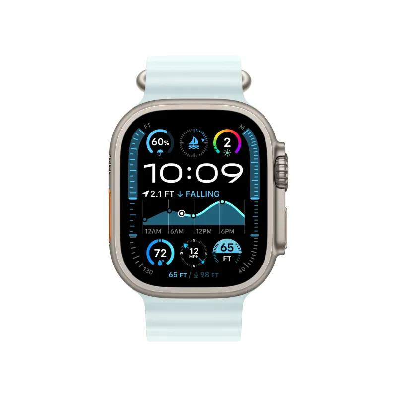 Apple Watch Ultra 2 GPS + Cellular, 49 мм, корпус из титана, ремешок Ocean голубого цвета