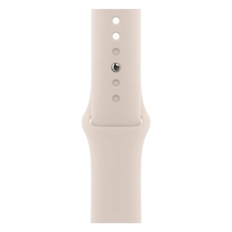 Apple Watch Series 9, 41 мм, корпус из алюминия цвета «сияющая звезда», спортивный ремешок «сияющая звезда»