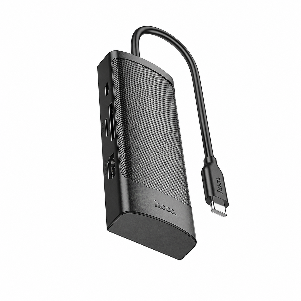 Адаптер HOCO USB-C HUB 7-in-1 (HB43), Чёрный