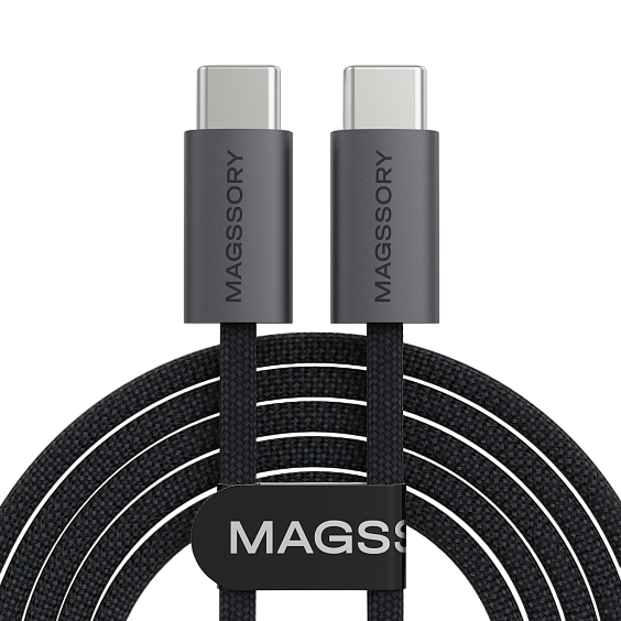 Кабель Magssory Line C 60Вт 2.4 м USB-C Cable, Темно-серый