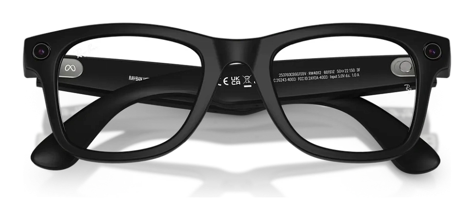 Умные очки Ray-Ban Wayfarer (Gen 2) RW4012 Matte Black/Clear