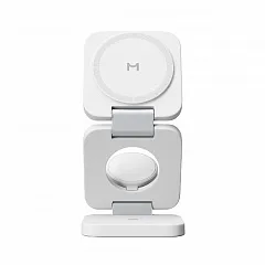 Складное беспроводное зарядное устройство Magssory Flex 3в1, с MagSafe, Белый