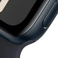 Apple Watch SE (2023), 40 мм, корпус из алюминия цвета «тёмная ночь», спортивный ремешок «тёмная ночь»