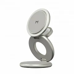 Складное беспроводное зарядное устройство 3в1 Magssory Signature Pro, с поддержкой Qi2, "Титановый"