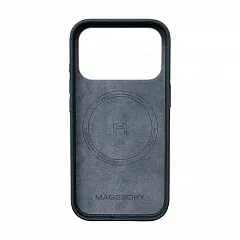 Чехол Magssory Eco-Leather Case для iPhone 17 Pro Max, с MagSafe, "Тёмная ночь"