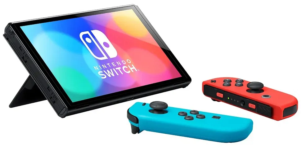 Игровая приставка Nintendo Switch OLED 64 ГБ Неоновая