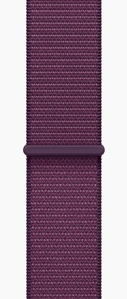 Apple Watch Series 10, 46 мм, корпус из алюминия цвета «розовое золото», спортивный ремешок Loop сливового цвета