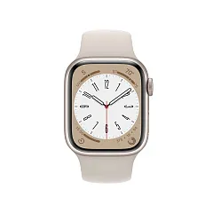 Apple Watch Series 8, 41 мм, корпус из алюминия цвета «сияющая звезда», спортивный ремешок «сияющая звезда»