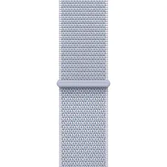 Apple Watch SE (2024), 44 мм, корпус из алюминия серебристого цвета, спортивный ремешок Loop дымчато-голубого цвета