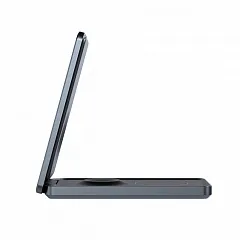 Складное беспроводное зарядное устройство Magssory Flip 3в1, с MagSafe, Антрацит