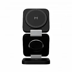 Складное беспроводное зарядное устройство Magssory Flex 3в1, с MagSafe, Черный