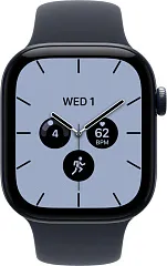 Apple Watch Series 12, 46 мм, Ceramic, корпус цвета «Ночной синий», спортивный ремешок тёмно-синего цвета