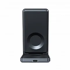 Складное беспроводное зарядное устройство Magssory Flip 3в1, с MagSafe, Антрацит