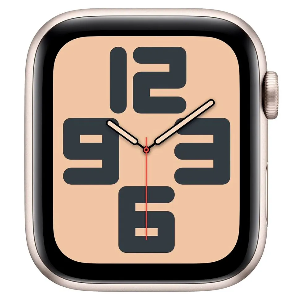 Apple Watch SE (2023), 40 мм, корпус из алюминия цвета «сияющая звезда», спортивный ремешок «сияющая звезда»