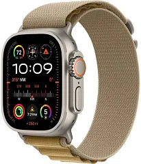 Apple Watch Ultra 2 GPS + Cellular, 49 мм, корпус из титана, ремешок Alpine коричневого цвета