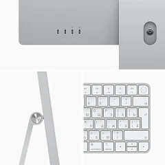 Apple iMac 24" Retina 4,5K, M1 (8C CPU, 7C GPU), 8 ГБ, 256 ГБ SSD, серебристый
