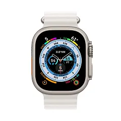 Apple Watch Ultra GPS + Cellular, 49 мм, корпус из титана, ремешок Ocean белого цвета