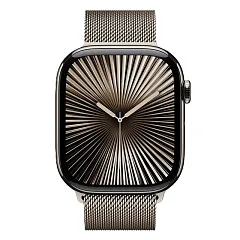 Apple Watch Series 10, 46 мм, корпус из титана, ремешок Milanese цвета "Натуральный титан"