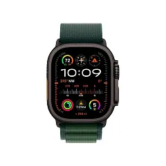 Apple Watch Ultra 2 GPS + Cellular, 49 мм, корпус из черного титана, ремешок Alpine темно-зеленого цвета