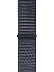 Apple Watch Series 11, 42 мм, корпус из алюминия цвета «космический серый», спортивный ремешок Loop цвета «якорный синий»
