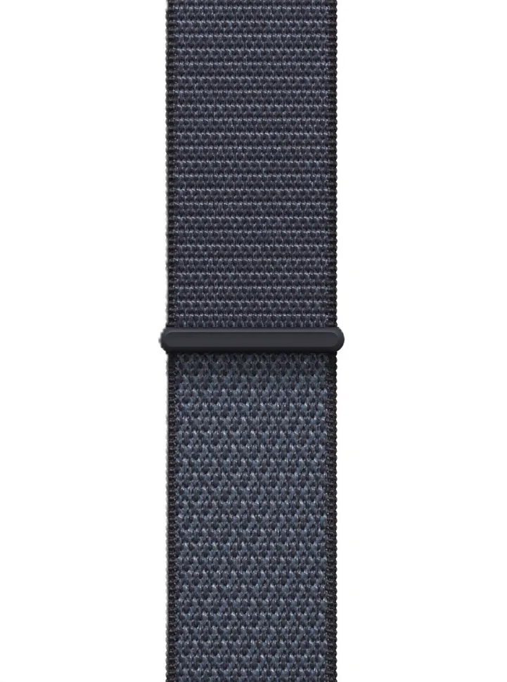 Apple Watch Series 11, 42 мм, корпус из алюминия цвета «космический серый», спортивный ремешок Loop цвета «якорный синий»