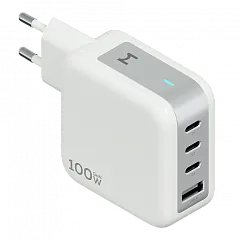 СЗУ Magssory Pulse 100Вт GaN, с функцией быстрой зарядки, Белый