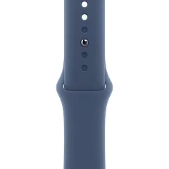 Apple Watch SE (2024), 40 мм, корпус из алюминия серебристого цвета, спортивный ремешок синего цвета